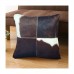 Warmly Welcomed OEM Cow Hide Leather Pillow real cowhide pillowcase square cushion cover