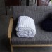 Hot Woolen Hand-woven Throw Flannel Fleece Blanket Knitted Wool Sofa Chunky Knit Weighted Blanket